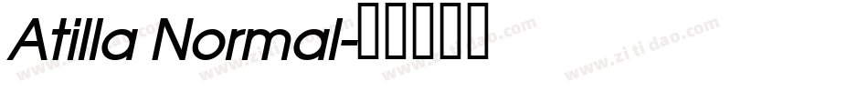 Atilla Normal字体转换
